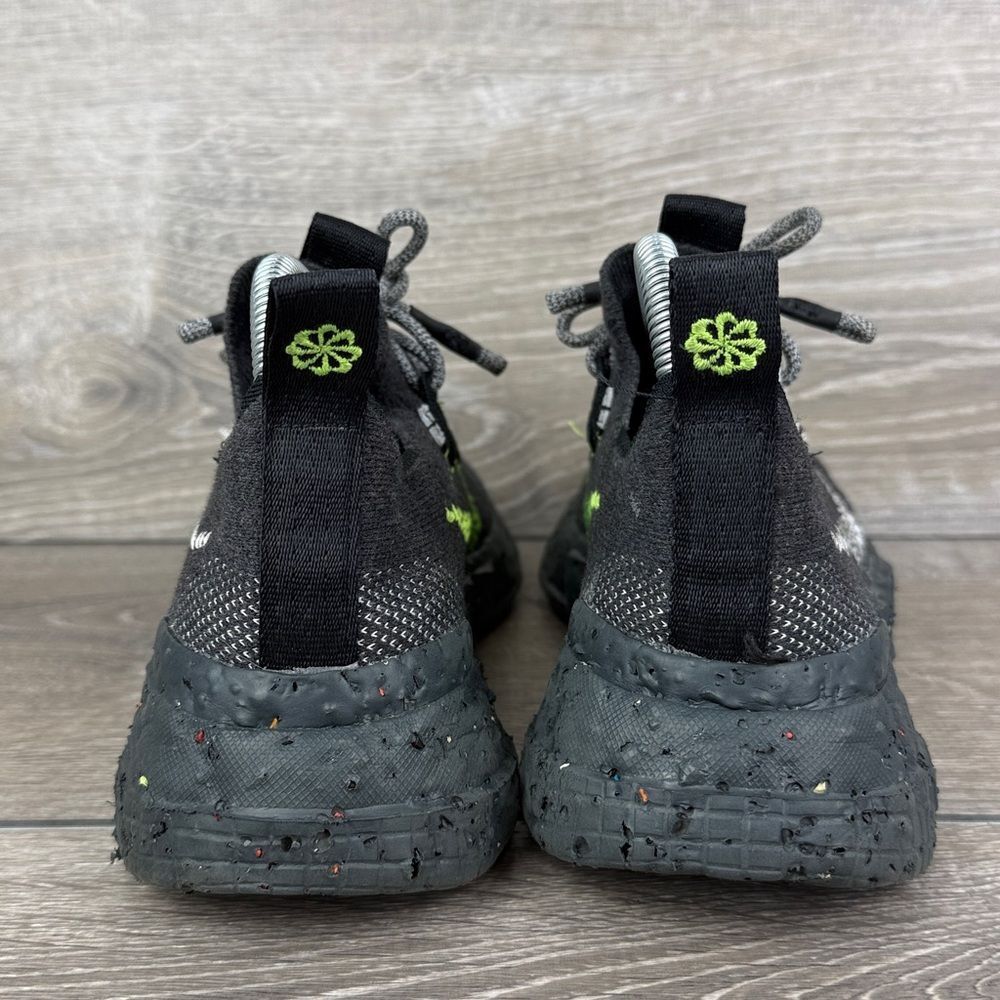 Nike Space Hippie 01 Men’s Sz 7/Women’s 8.5 Anthracite White Black Volt Sneakers - Picture 4 of 11